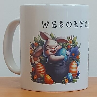 Kubek porcelanowy z nadrukiem - Święta wielkanocne