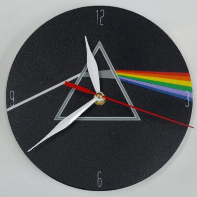 Zegar z motywem z płyty The Dark Side Of The Moon zespołu Pink Floyd